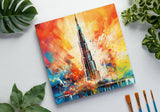 Colorburst Landmarks: Burj Khalifa Canvas