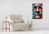 Colorburst Landmarks: Easter Island Canvas