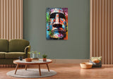 Colorburst Landmarks: Easter Island Canvas