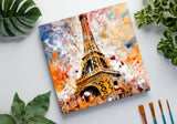 Colorburst Landmarks: Eiffel Tower Canvas