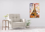 Colorburst Landmarks: Eiffel Tower Canvas