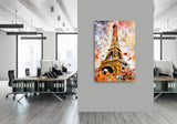 Colorburst Landmarks: Eiffel Tower Canvas