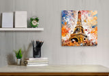 Colorburst Landmarks: Eiffel Tower Canvas