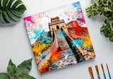 Colorburst Landmarks: Great Wall of China Canvas