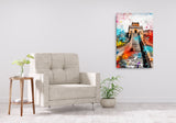 Colorburst Landmarks: Great Wall of China Canvas