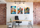 Colorburst Landmarks: Great Wall of China Canvas