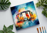 Colorburst Landmarks: Stonehenge Canvas
