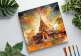 Colorburst Landmarks: Grand Palace Bangkok Canvas