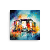 Colorburst Landmarks: Stonehenge Canvas