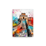 Colorburst Landmarks: Great Wall of China Canvas