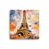 Colorburst Landmarks: Eiffel Tower Canvas