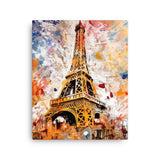 Colorburst Landmarks: Eiffel Tower Canvas