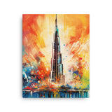 Colorburst Landmarks: Burj Khalifa Canvas