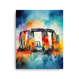 Colorburst Landmarks: Stonehenge Canvas