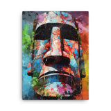 Colorburst Landmarks: Easter Island Canvas