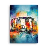 Colorburst Landmarks: Stonehenge Canvas