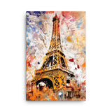 Colorburst Landmarks: Eiffel Tower Canvas