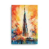 Colorburst Landmarks: Burj Khalifa Canvas