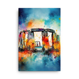 Colorburst Landmarks: Stonehenge Canvas