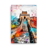 Colorburst Landmarks: Great Wall of China Canvas