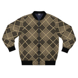 Brown Diamonds Bomber Jacket