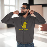 Hello Unisex Zip-Up Hoodie