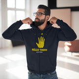 Hello Unisex Zip-Up Hoodie