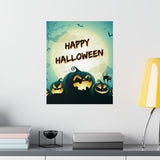 Happy Halloween Pumpkins Poster
