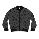 Grey & Leaves Bomber Jacket