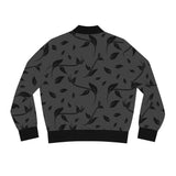 Grey & Leaves Bomber Jacket