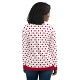 Red Polka Dot Bomber Jacket