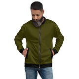Olive & Black Bomber Jacket