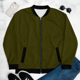 Olive & Black Bomber Jacket