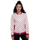 Red Polka Dot Bomber Jacket