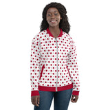 Red Polka Dot Bomber Jacket