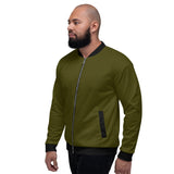 Olive & Black Bomber Jacket