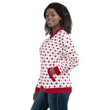 Red Polka Dot Bomber Jacket