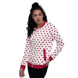 Red Polka Dot Bomber Jacket