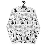 White Halloween Pattern Unisex Hoodie