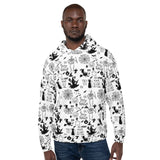 White Halloween Pattern Unisex Hoodie