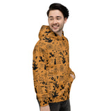 Orange Halloween Pattern Unisex Hoodie