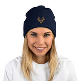 Deer Pom Pom Beanie