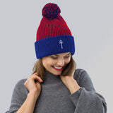 Key of Design Pom Pom Beanie