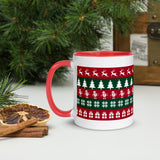 Red & Green Pattern Holiday Mug