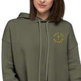Key of Design Crop Hoodie